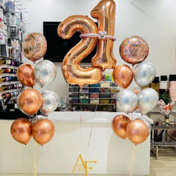 Helium Balloons With Letter And Number