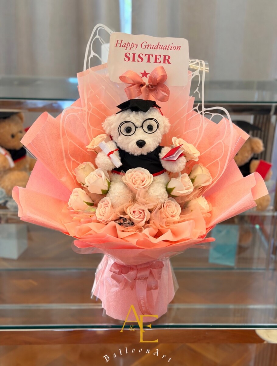 Graduation Teddy Bouquet (SISTER Edition)(Product Code:GRAT11_A25)