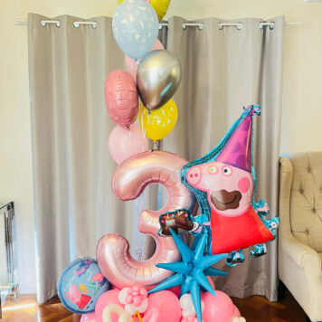 Number 3 Design With Peppa Pig Character (Design Code: N3_0426)