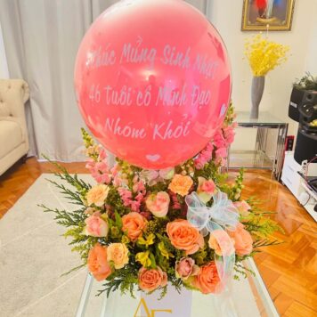 Pink Balloon Birthday Arrangement(Product Code :FA5_426)