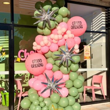 Pink & Matcha Grand Opening Balloon Garland(Design Code:GR_27)
