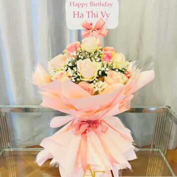 Blush Rose Bouquet(Design Code: FB06_526)