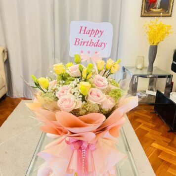 Pink Chrysanthemum Delight Bouquet(Design Code: FB06_426)