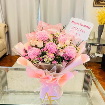 Pink Chrysanthemum Delight Bouquet(Design Code: FB06_326)