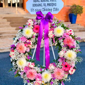 Funeral Wreath – Soft Pink Elegance(Product Code :WF_0626_8)