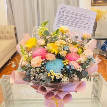 Pastel Sunshine Bouquet(Design Code: FB09_026)