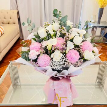 Pink Elegance Bouquet(Design Code: FB09_426)