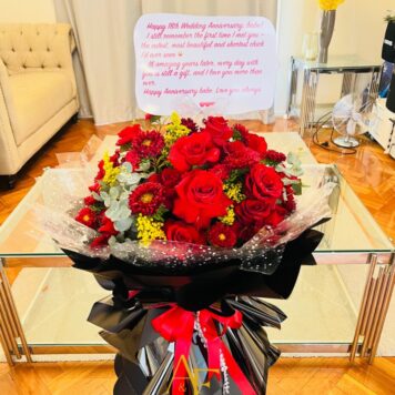 Luxury Red Romance Bouquet(Design Code: FB09_1426)
