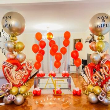 Personalised Love Balloon Display(Design Code: HB_1326)
